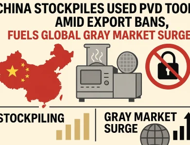 China Stockpiles Used PVD Tools Amid Export Bans, Fuels Global Gray Market Surge
