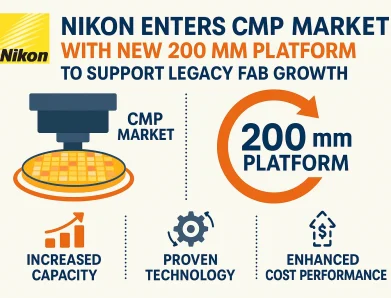 Nikon Enters CMP Market with New 200 mm Platform to Support Legacy Fab Growth