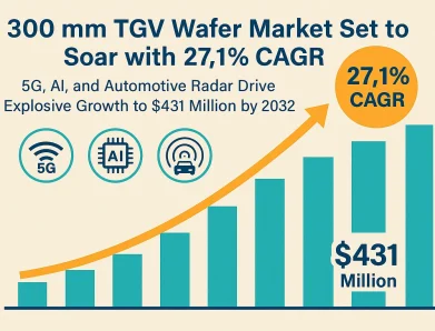 300 mm TGV Wafer Market Set to Soar with 27.1% CAGR as 5G, AI, and Automotive Radar Drive Explosive Growth to $431 Million by 2032