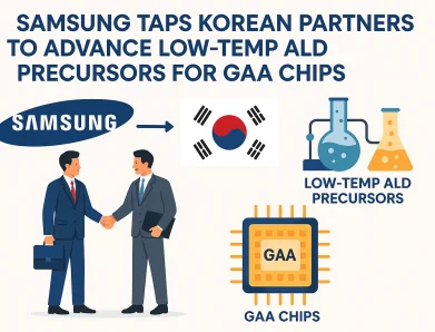 Samsung Taps Korean Partners to Advance Low-Temp ALD Precursors for GAA Chips