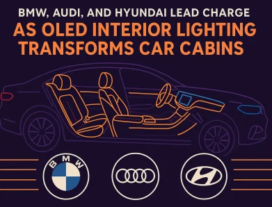 BMW, Audi, and Hyundai Lead Charge as OLED Interior Lighting Transforms Car Cabins