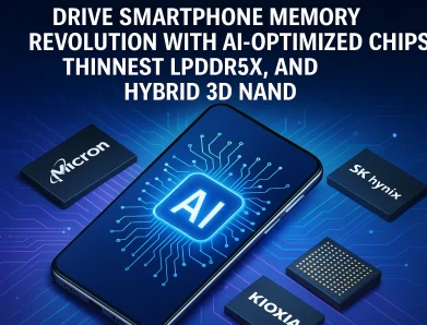 Micron, SK Hynix, and Kioxia Drive Smartphone Memory Revolution with AI-Optimized Chips, Thinnest LPDDR5X, and Hybrid 3D NAND