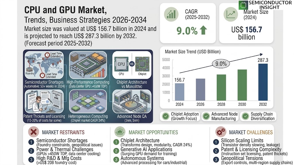 CPU and GPU Market
 Share, Growth and Trends
