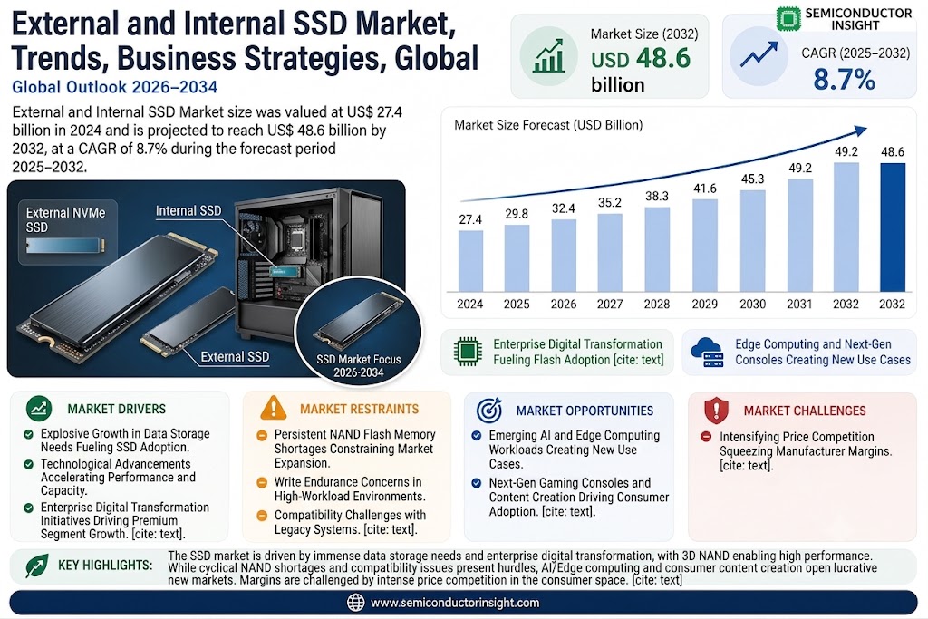 MARKET DRIVERS
Expansion of Semiconductor Fabrication Plants to Accelerate CMP Materials Demand

The global semiconductor industry is witnessing unprecedented growth with the establishment of new fabrication facilities worldwide. Governments and private players are investing heavily in semiconductor manufacturing to reduce dependency on imports and strengthen supply chain resilience. Over 35 new fabs are expected to begin operations between 2024 and 2026, significantly increasing the demand for CMP materials. This expansion is particularly notable in Asia-Pacific regions where semiconductor manufacturing has seen substantial investments. Each advanced semiconductor fab can consume over $50 million annually in CMP materials, making fab expansion the most significant driver for market growth. The industry shift towards smaller node technologies below 7nm further intensifies CMP material requirements as these processes require more polishing steps.

Transition to Advanced Packaging Technologies Boosts Specialized CMP Solutions

Emerging packaging technologies like 3D IC, fan-out wafer-level packaging, and hybrid bonding are driving innovation in the CMP materials segment. Advanced packaging now accounts for nearly 40% of semiconductor manufacturing processes and requires specialized slurries and pads to handle multi-material substrates. The integration of through-silicon vias (TSVs) in 3D packaging demands exceptionally precise planarization, increasing the consumption of copper and barrier slurry formulations. With packaging becoming a critical enabler of performance improvements in cutting-edge chips, manufacturers are investing heavily in developing packaging-specific CMP solutions that can handle delicate interconnect structures while maintaining high removal rate selectivity.

Furthermore, the miniaturization trend in semiconductor devices continues to push the boundaries of CMP technology. Nodes below 3nm require atomic-level surface perfection, driving the development of ultra-pure slurries with particle sizes below 50nm and specialized conditioning systems. These technological advancements are creating premium segments within the CMP market where manufacturers can command higher prices for cutting-edge solutions.

MARKET RESTRAINTS
High R&D Costs and Technical Barriers Limit New Entrants

The semiconductor CMP materials market presents substantial barriers to entry due to the complex chemistry and physics involved in slurry and pad development. Creating formulations that meet the exacting standards of advanced node manufacturing requires investments exceeding $50 million in research facilities and testing equipment. New slurry formulations can take 3-5 years to develop from concept to commercial viability, with particle size distribution control often proving particularly challenging. This extended development cycle, combined with the need to validate materials in customer production environments, creates significant roadblocks for companies attempting to enter the high-end segment of the market.

The stringent quality requirements in semiconductor manufacturing further complicate market penetration. Slurry contamination at parts-per-billion levels can render an entire wafer lot unusable, forcing manufacturers to maintain ultra-clean production environments. The cost of establishing Class 1 cleanrooms for slurry production alone can exceed $100 million for medium-scale operations. These financial and technical hurdles preserve the market dominance of established players while limiting competition that could drive price reductions.

MARKET CHALLENGES
Supply Chain Vulnerabilities Threaten CMP Material Availability

External and Internal SSD Market Forecast and Trends