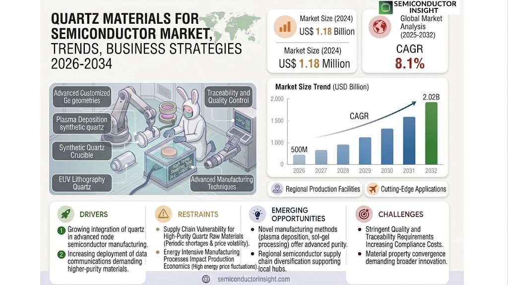 Quartz Materials for Semiconductor Market
 Size and Growth
