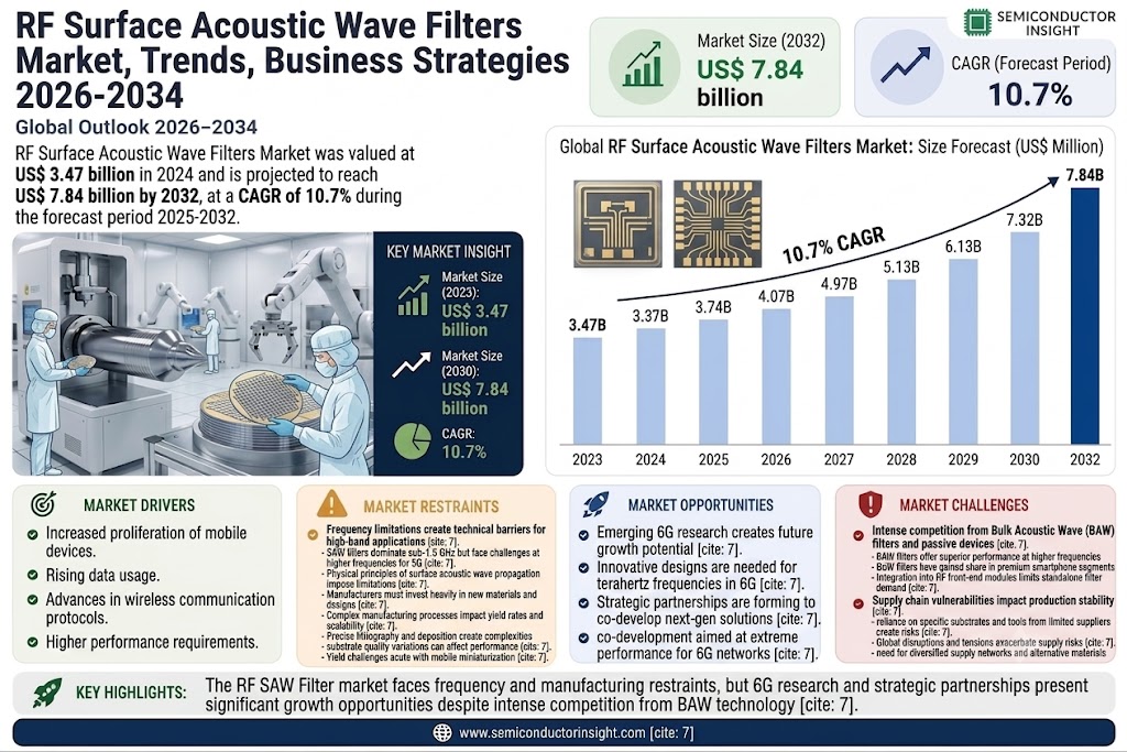 RF Surface Acoustic Wave Filters Market Trends and Share