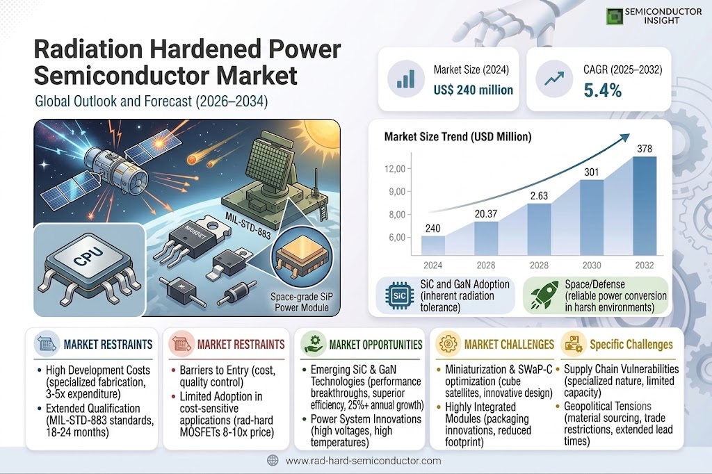 Radiation Hardened Power Semiconductor Market
 Share and Size