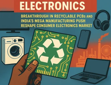 Revolutionizing Electronics: Breakthrough in Recyclable PCBs and India’s Mega Manufacturing Push Reshape Consumer Electronics Market