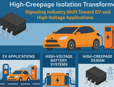 Bourns Unveils Automotive-Grade High-Creepage Isolation Transformers, Signaling Industry Shift Toward EV and High-Voltage Applications