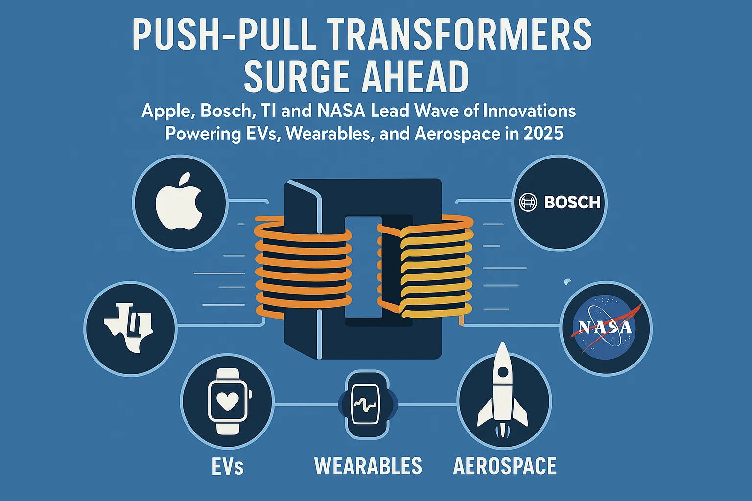 Push-Pull Transformers Surge Ahead: Apple, Bosch, TI, and NASA Lead Wave of Innovations Powering EVs, Wearables, and Aerospace in 2025