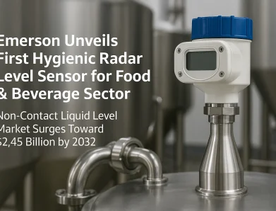 Emerson Unveils First Hygienic Radar Level Sensor for Food & Beverage Sector as Non-Contact Liquid Level Market Surges Toward $2.45 Billion by 2032