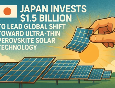 Japan Invests $1.5 Billion to Lead Global Shift Toward Ultra-Thin Perovskite Solar Technology