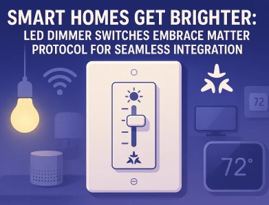 Smart Homes Get Brighter: LED Dimmer Switches Embrace Matter Protocol for Seamless Integration