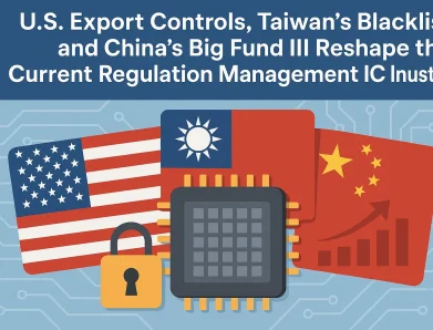 U.S. Export Controls, Taiwan’s Blacklist, and China’s Big Fund III Reshape the Current Regulation Management IC Industry