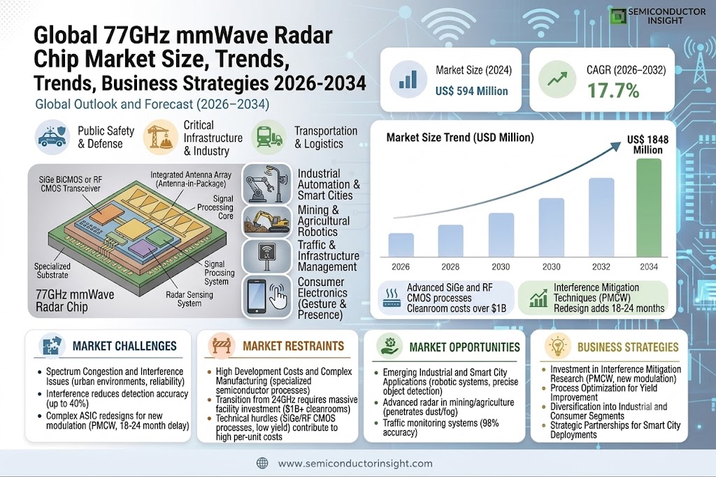 77GHz mmWave Radar Chip Market Trends and Growth