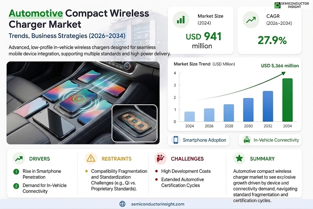 Automotive Compact Wireless Charger Market Share, Size and Trends 