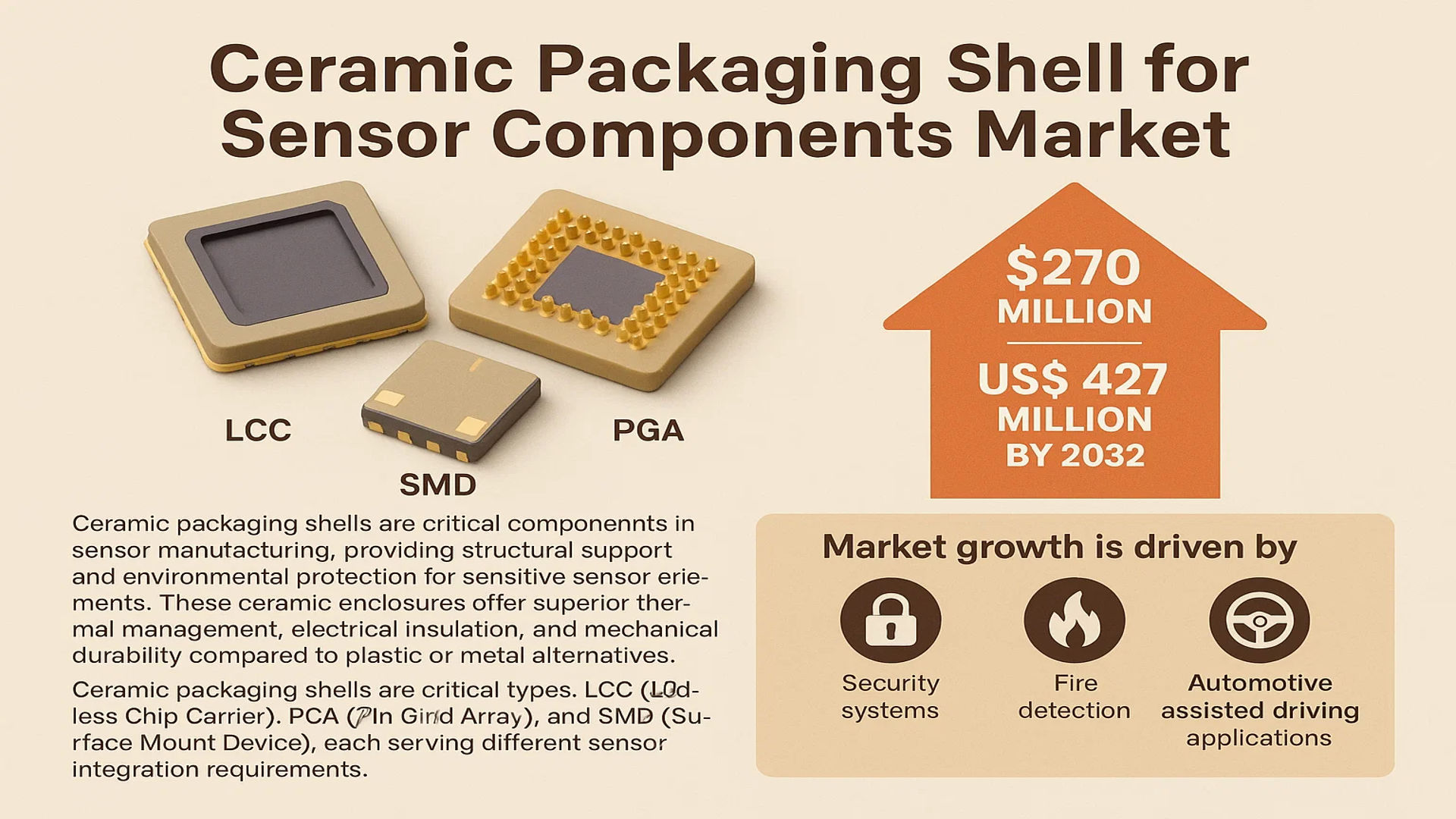 Ceramic Packaging Shell for Sensor Components Market