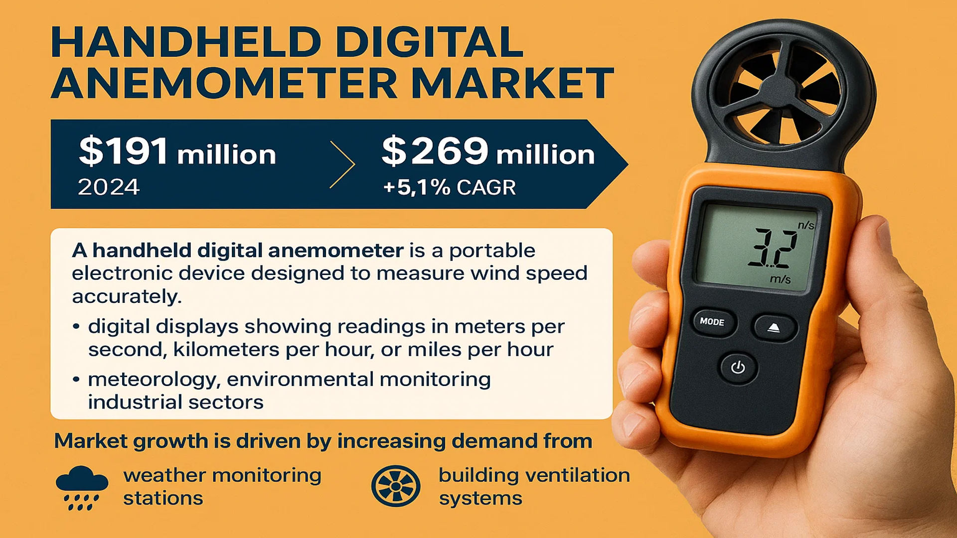 Handheld Digital Anemometer Market