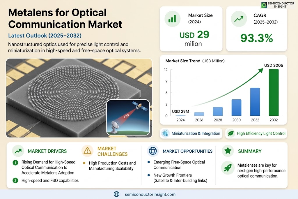Metalens for Optical Communication Market Size, Trends and Growth 
