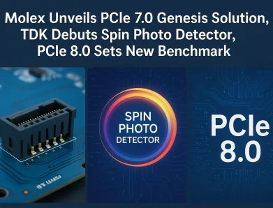 Molex Unveils PCIe 7.0 Genesis Solution, TDK Debuts Spin Photo Detector, PCIe 8.0 Sets New Benchmark