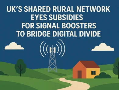 UK’s Shared Rural Network Eyes Subsidies for Signal Boosters to Bridge Digital Divide
