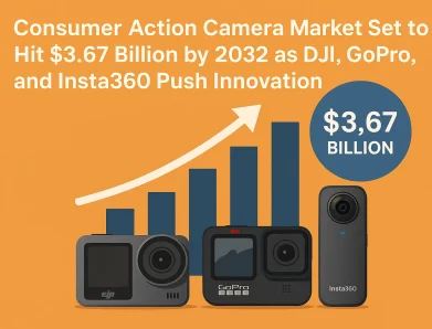 Consumer Action Camera Market Set to Hit $3.67 Billion by 2032 as DJI, GoPro, and Insta360 Push Innovation