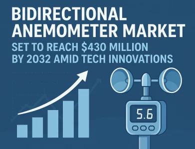 Bidirectional Anemometer Market Set to Reach $430 Million by 2032 Amid Tech Innovations