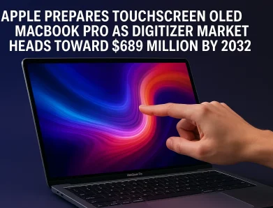 Apple Prepares Touchscreen OLED MacBook Pro as Digitizer Market Heads Toward $689 Million by 2032