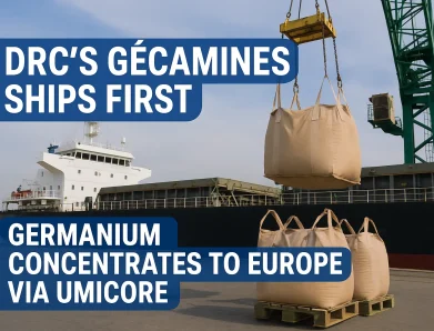 DRC’s Gécamines Ships First Germanium Concentrates to Europe via Umicore