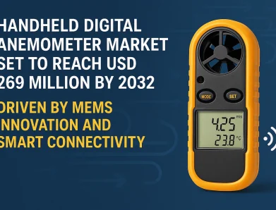 Handheld Digital Anemometer Market Set to Reach USD 269 Million by 2032, Driven by MEMS Innovation and Smart Connectivity
