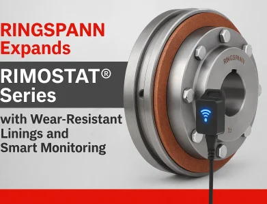 RINGSPANN Expands RIMOSTAT® Series with Wear-Resistant Linings and Smart Monitoring