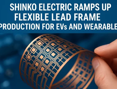 Shinko Electric Ramps Up Flexible Lead Frame Production for EVs and Wearables
