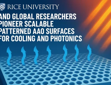 Rice University and Global Researchers Pioneer Scalable Patterned AAO Surfaces for Cooling and Photonics