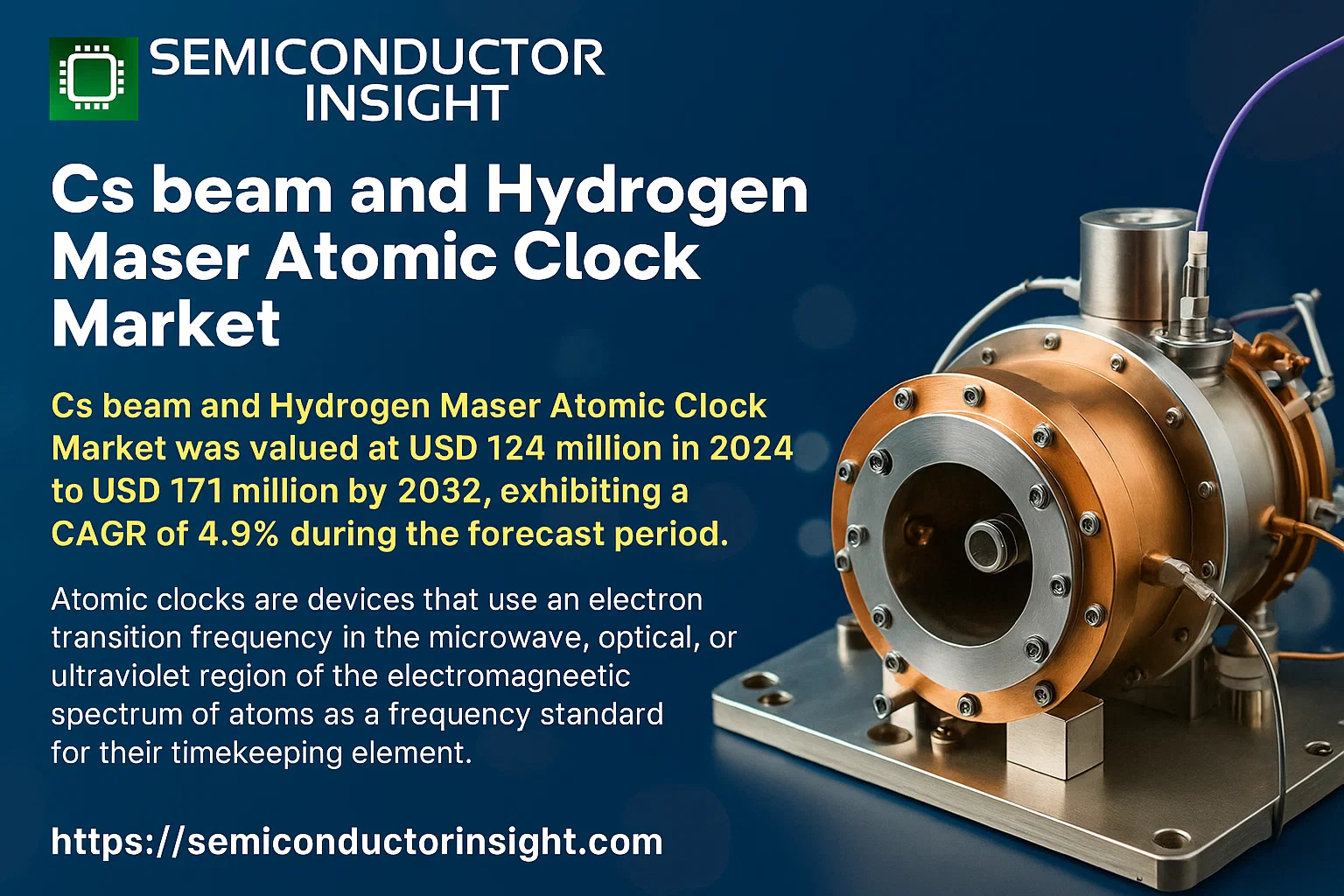 Cs beam and Hydrogen Maser Atomic Clock Market Forecast-semiconductorinsight