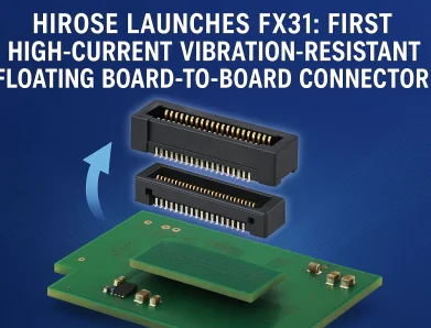 Hirose Launches FX31: First High-Current Vibration-Resistant Floating Board-to-Board Connector