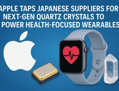 Apple Taps Japanese Suppliers for Next-Gen Quartz Crystals to Power Health-Focused Wearables