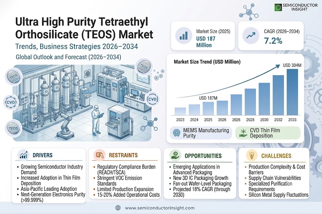 Ultra High Purity Tetraethyl Orthosilicate (TEOS) Market Size and Share