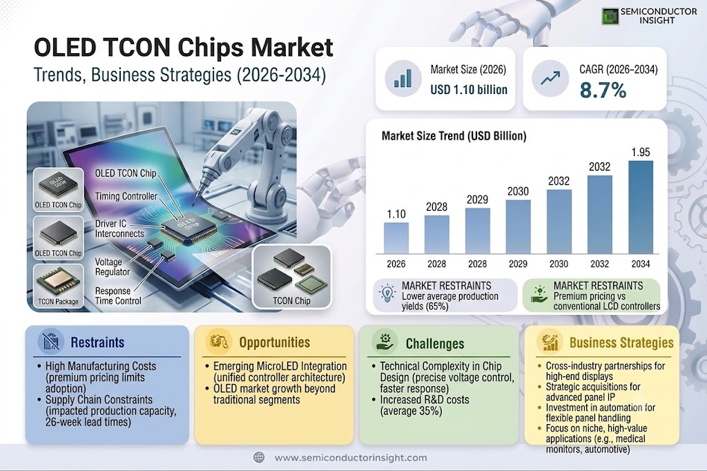 OLED TCON Chips Market Share and Size
