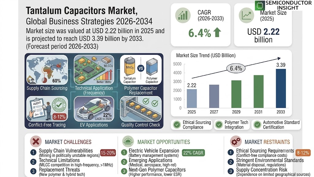 Tantalum Capacitors Market
 Share and Trends