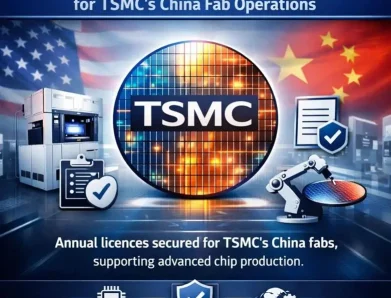 US Grants Annual Export Licence to TSMC for Chip Equipment Supplies to China Fab