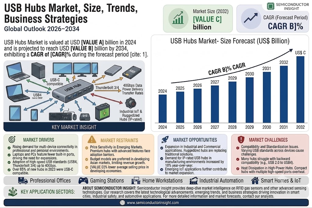USB Hubs Market
 Size