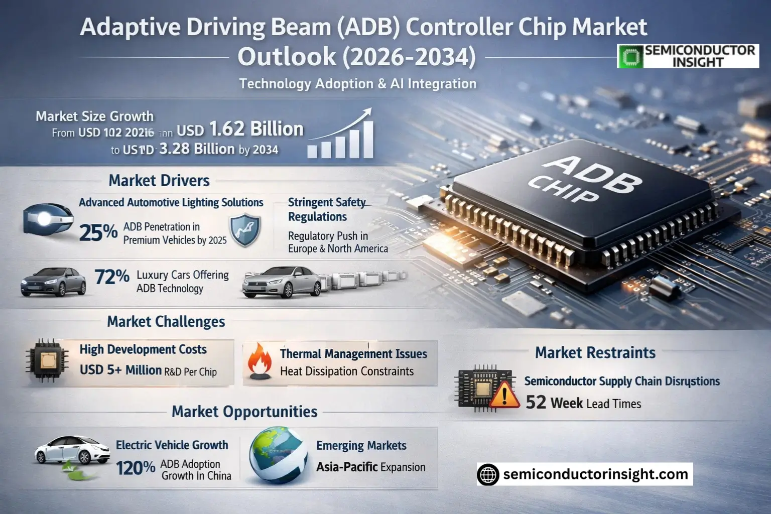Adaptive Driving Beam (ADB) Controller Chip Market Size & Forecast