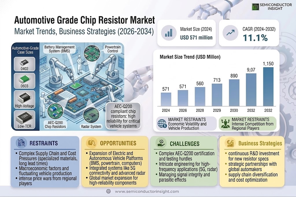Automotive Grade Chip Resistor Market
 Share and Growth