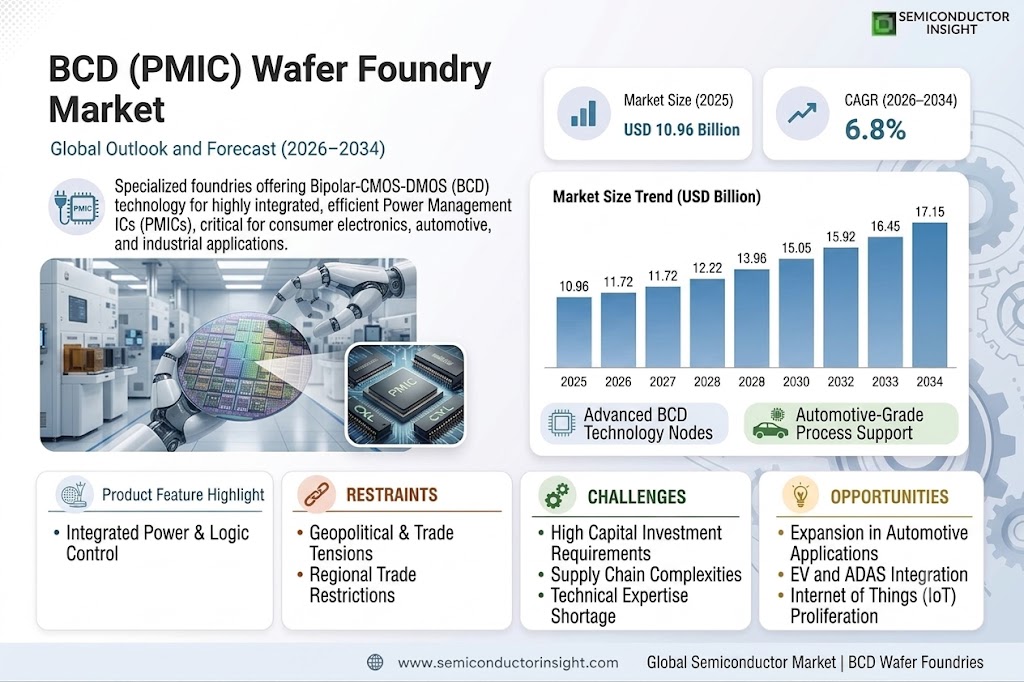 BCD (PMIC) Wafer Foundry Market Trends and Share