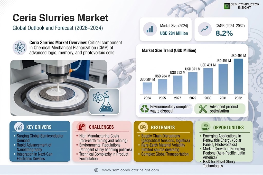 Ceria Slurries Market Share and Size