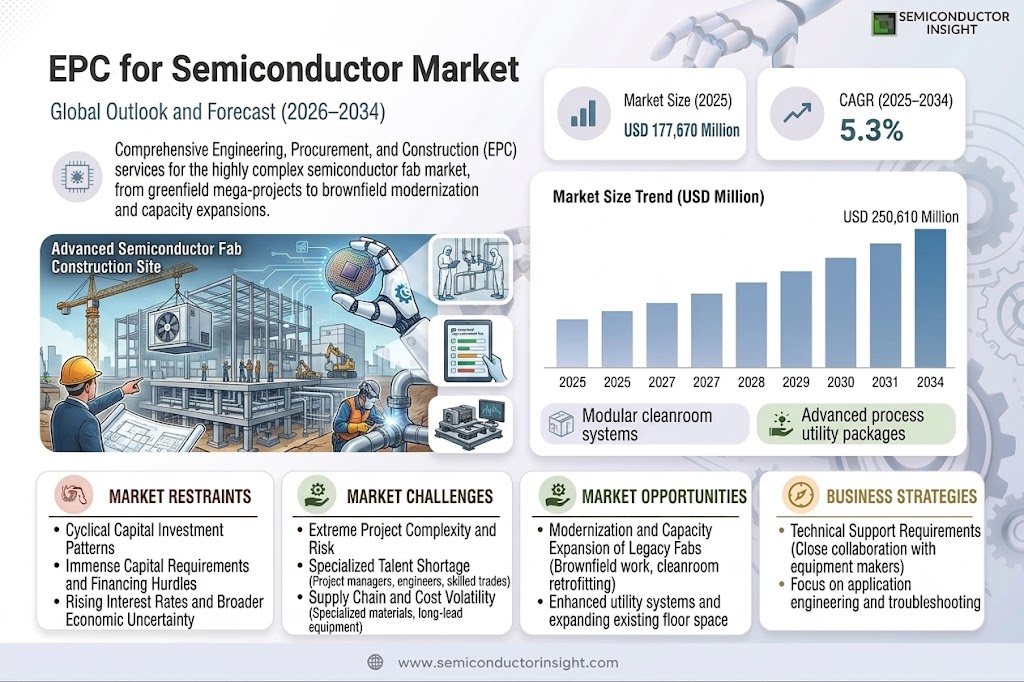 Engineering, Procurement and Construction (EPC) for Semiconductor Market Size and Share
