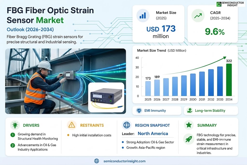 FBG Fiber Optic Strain Sensor Market Size, Trends and Growth 
