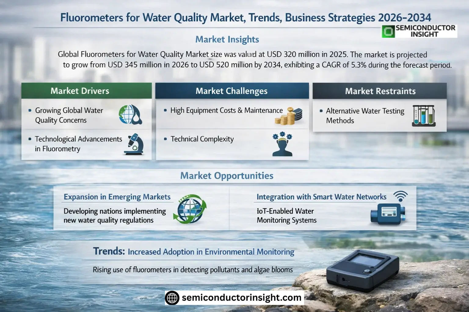 Fluorometers for Water Quality Market Size & Forecast