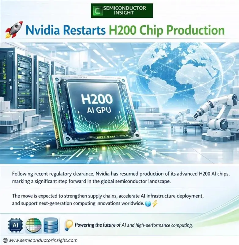 Nvidia Resumes Production of H200 Chip