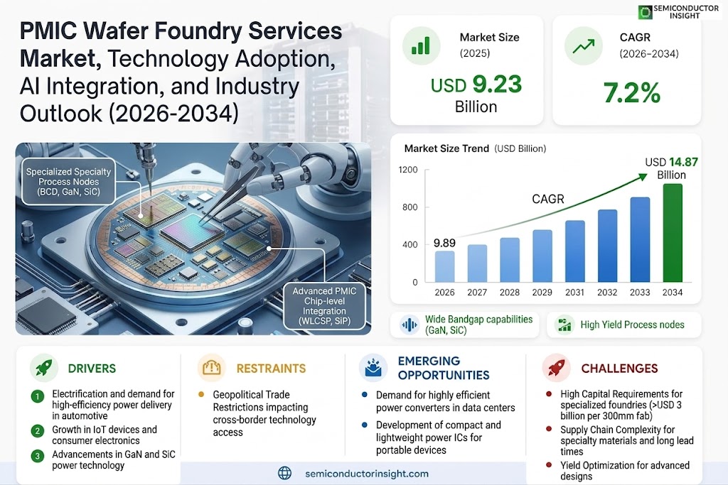 PMIC Wafer Foundry Services Market
 Share and Trends
